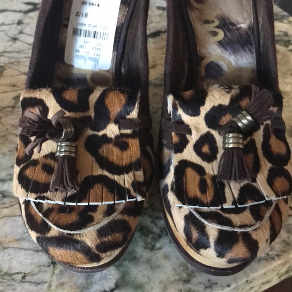 Sam Edelman Animal print cowhide platform moccasin - Picture 3 of 8